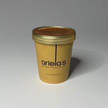Regular (500ml) Coffee Gelato from Ariela's Gelato, photographed on a neutral background — ideal for dessert lovers in North London.