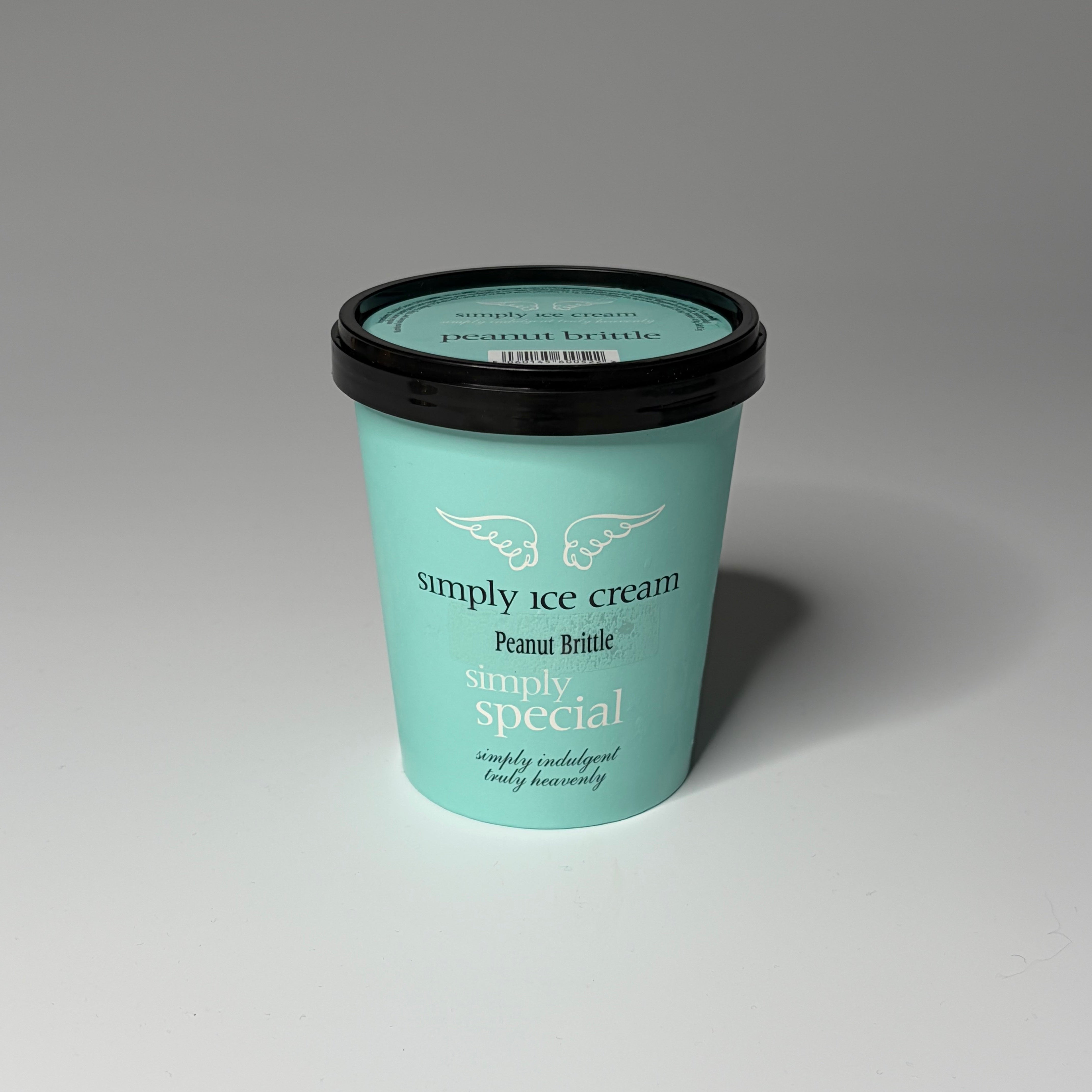 Regular (500ml) Peanut Brittle Ice Cream from Simply Ice Cream, photographed on a neutral background — ideal for dessert lovers in North London.